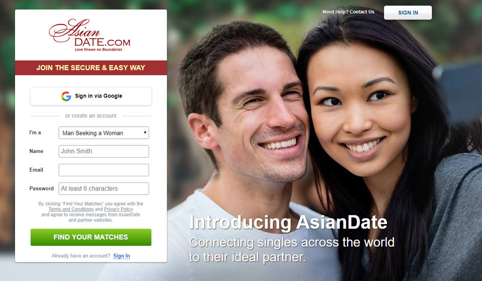 AsianDate (Android; Web)