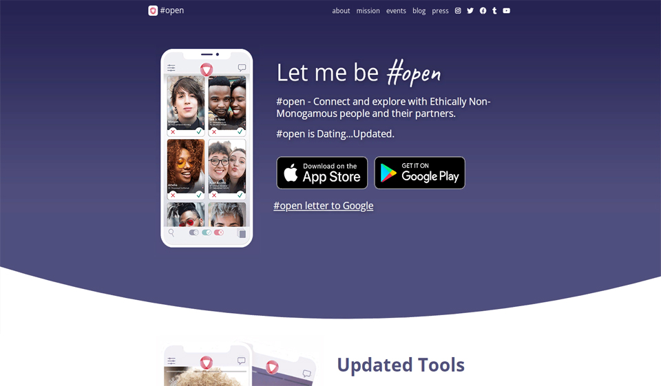 #Open (Android; iOS)