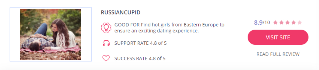 Offre RussianCupid